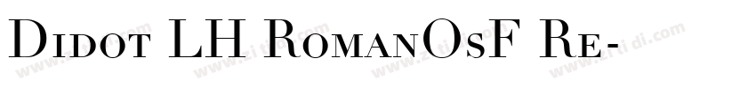 Didot LH RomanOsF Re字体转换